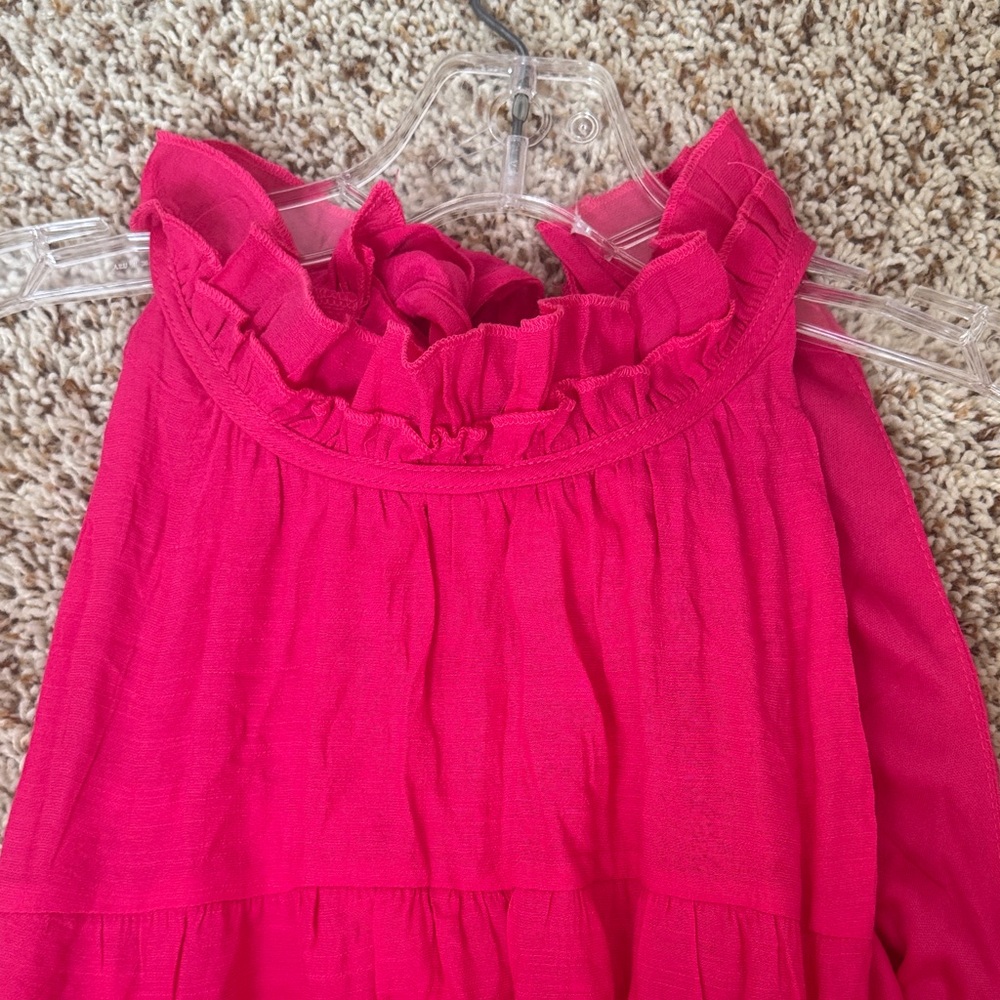 NWT FUCHSIA PINK LONG DRESS by Aura, size L - Picture 6 of 10